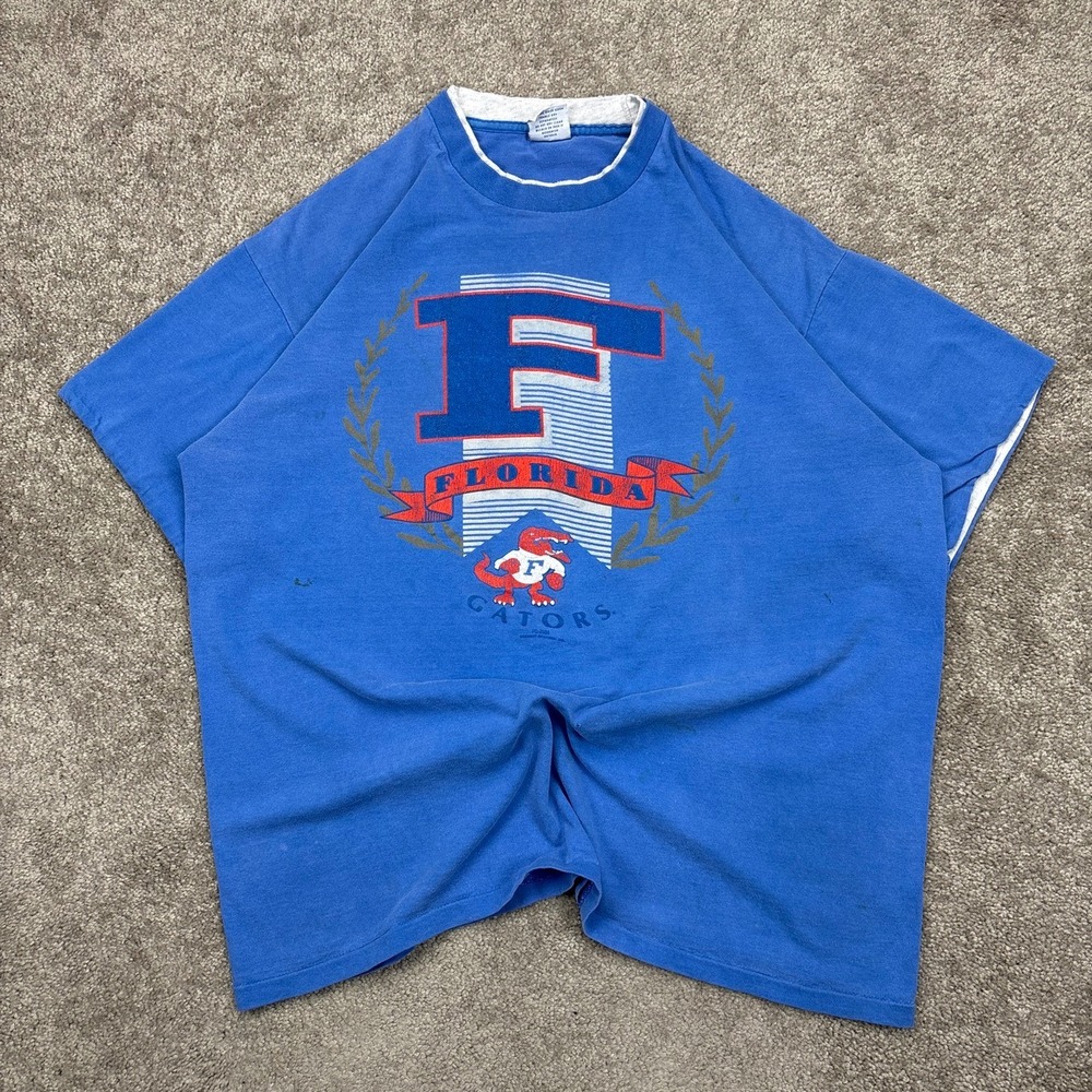 Vintage 90s Florida Gators Faded Single Stitch T Shirt XL